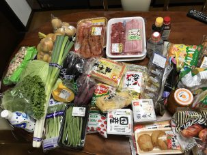 食材買い出しとゲリラ豪雨